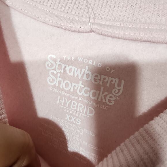 Strawberry shortcake pink sweatshirt women's size XXS - Picture 4 of 6